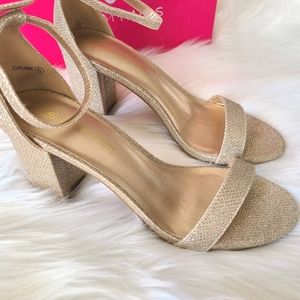 Gold Sparkle Heels